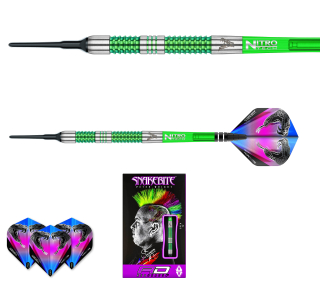 Šipky soft peter wright snakebite mamba 18g tungsten 90% red dragon
