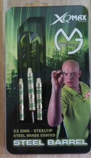 XQMax Šipky steelové 23g Michael van Gerwen